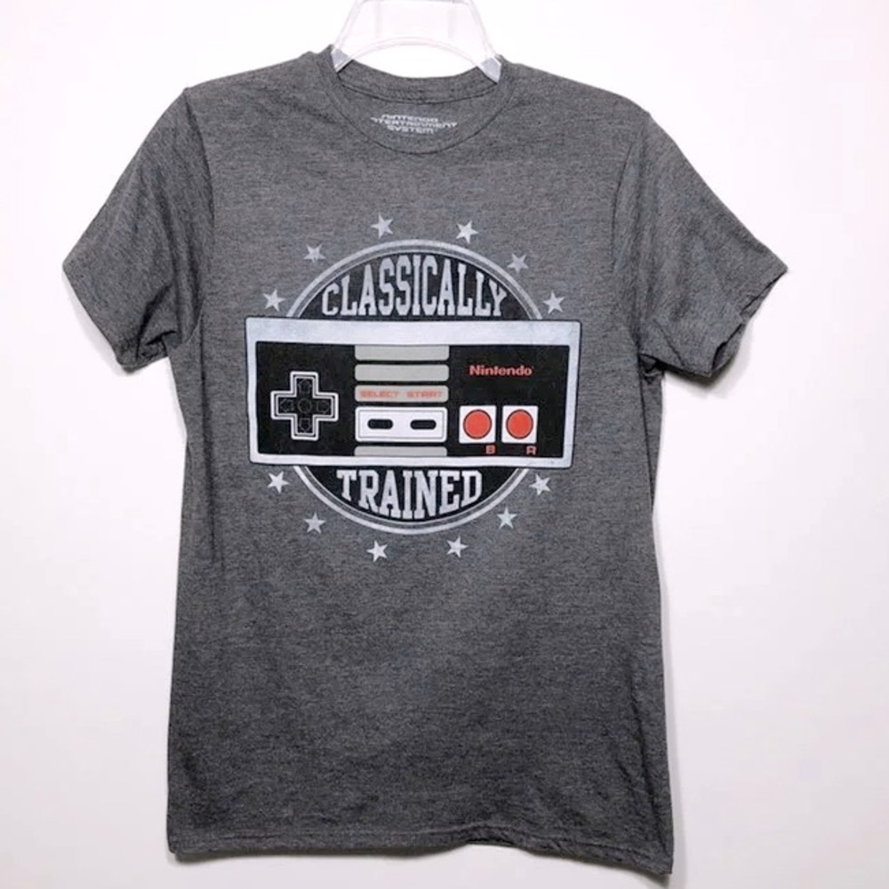 Nintendo "Classically Trained" Tee Gray Size M - image 1